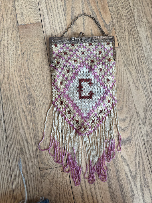 Antique "C" Beaded Bag