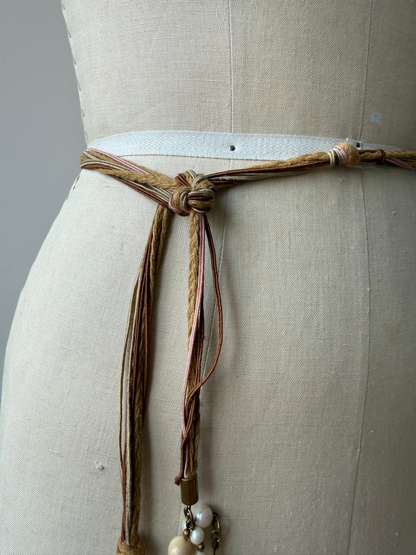 Vintage Rope Belt with shells