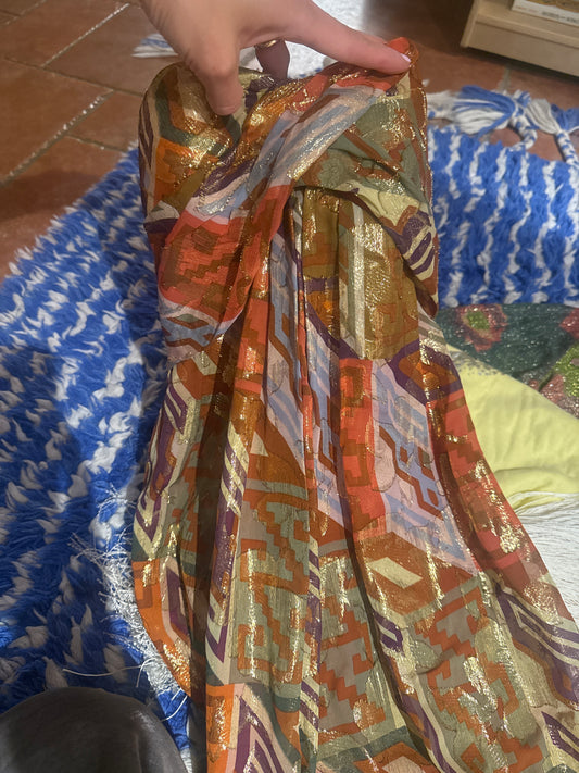 Nicole Miller sunset goddess dress