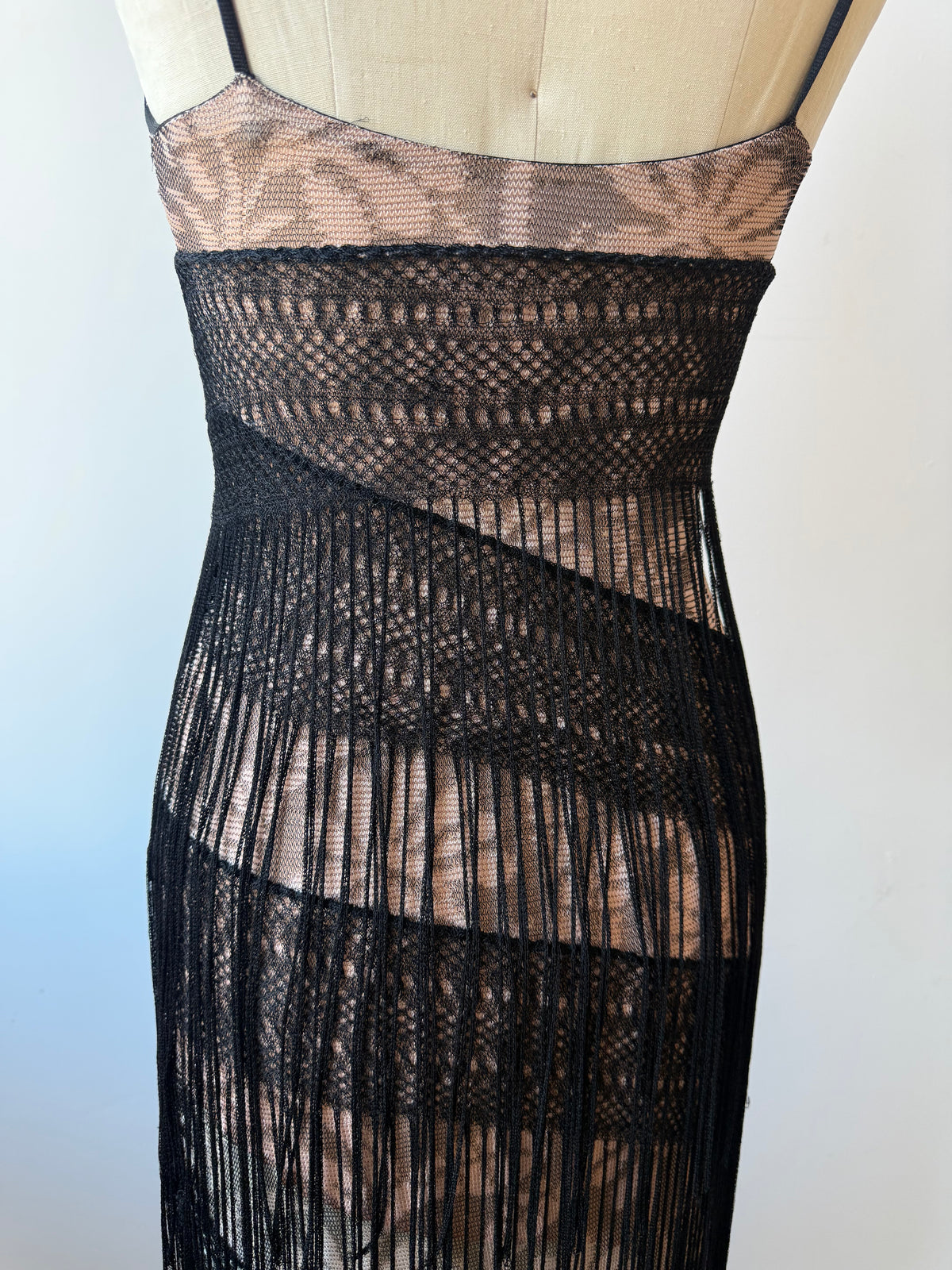 00s Missoni Fringe Asymmetrical Dress