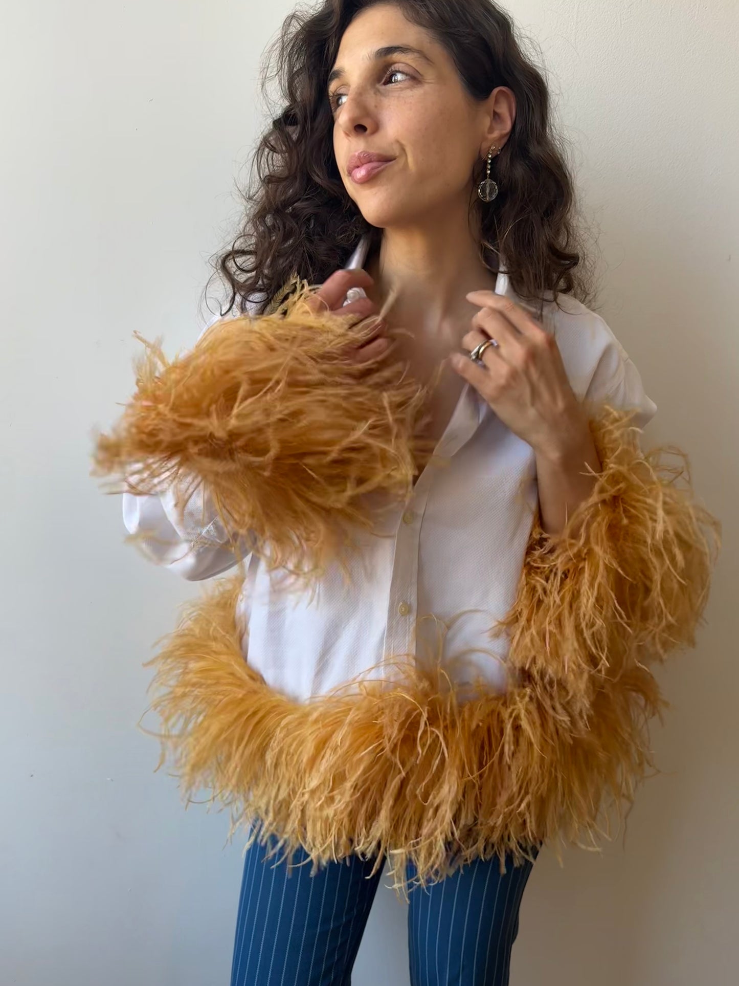 The Colette - White Pique & Tumeric
