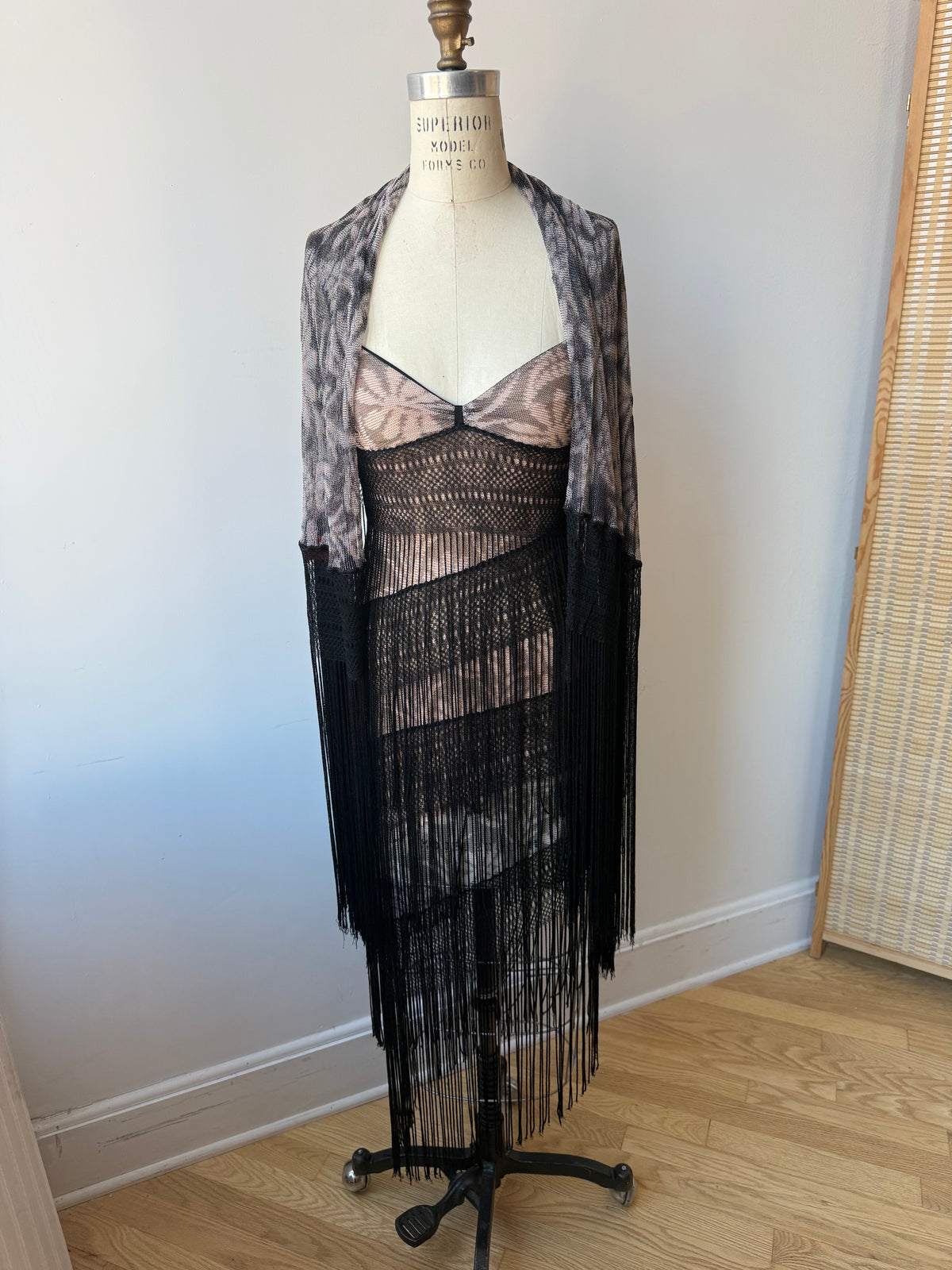 00s Missoni Fringe Asymmetrical Dress