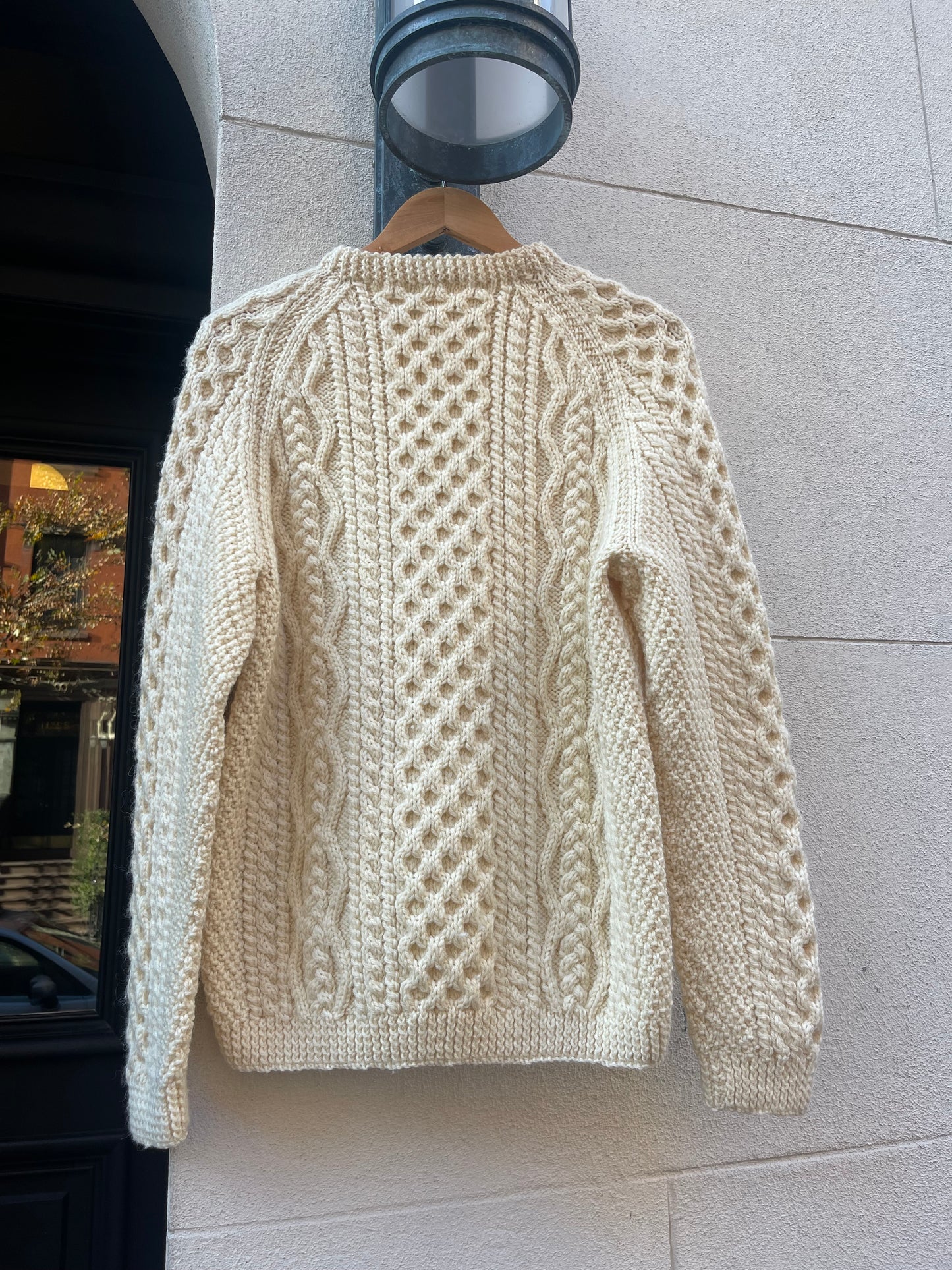 Vintage Irish Wool Cable Knit Sweater