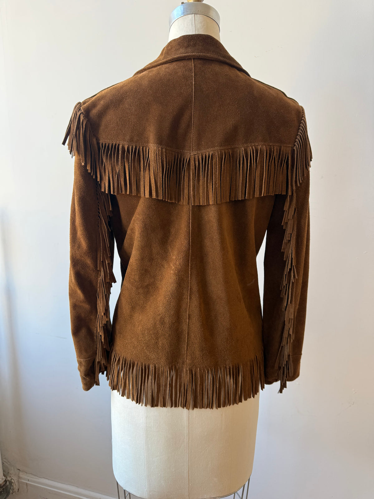 1960s Joo Kay Suede Fringe Jacket