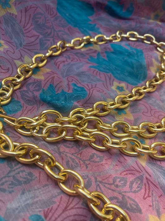 80s Triple strand chain belt