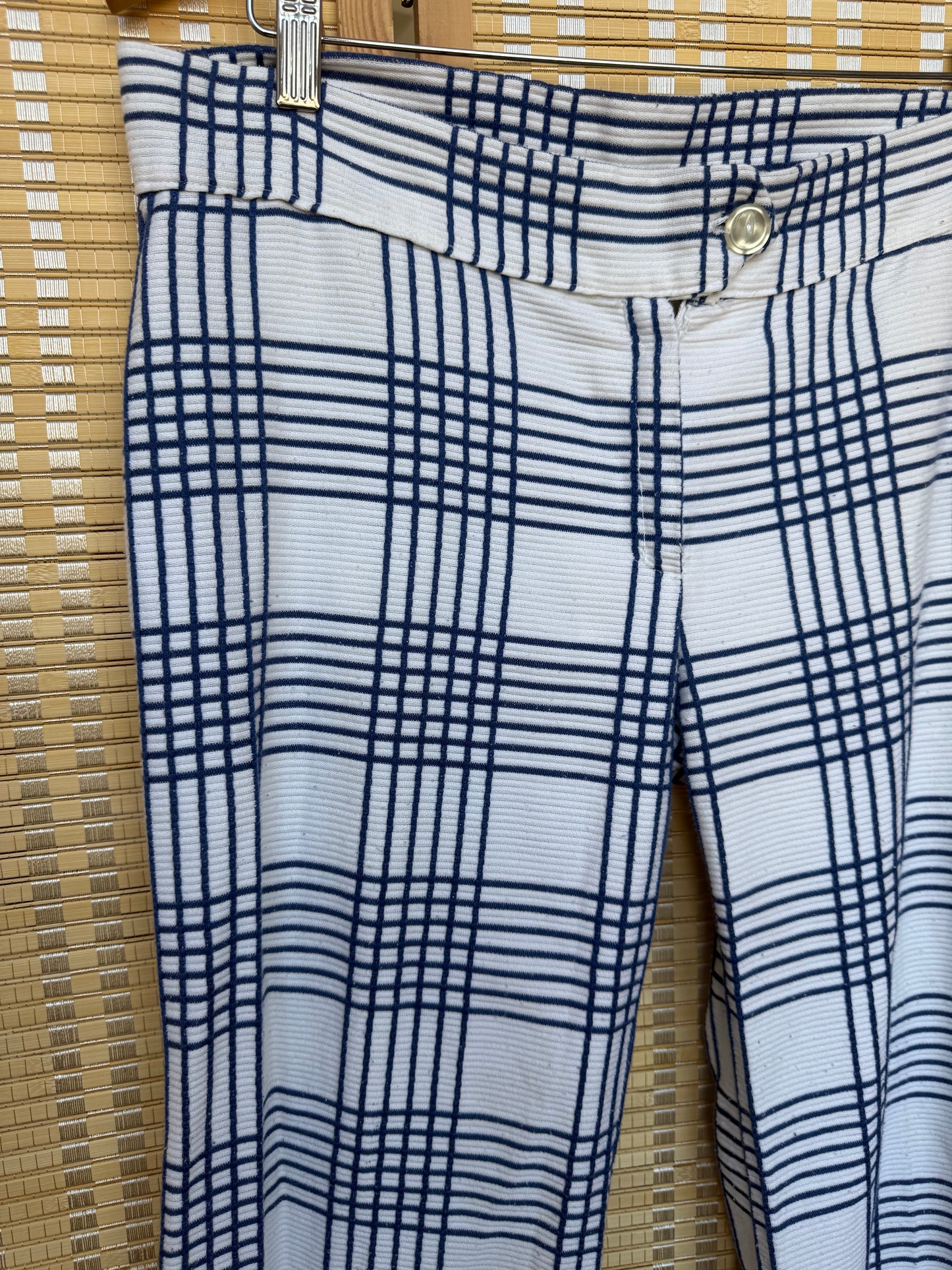 1970s Plaid Bell Bottoms