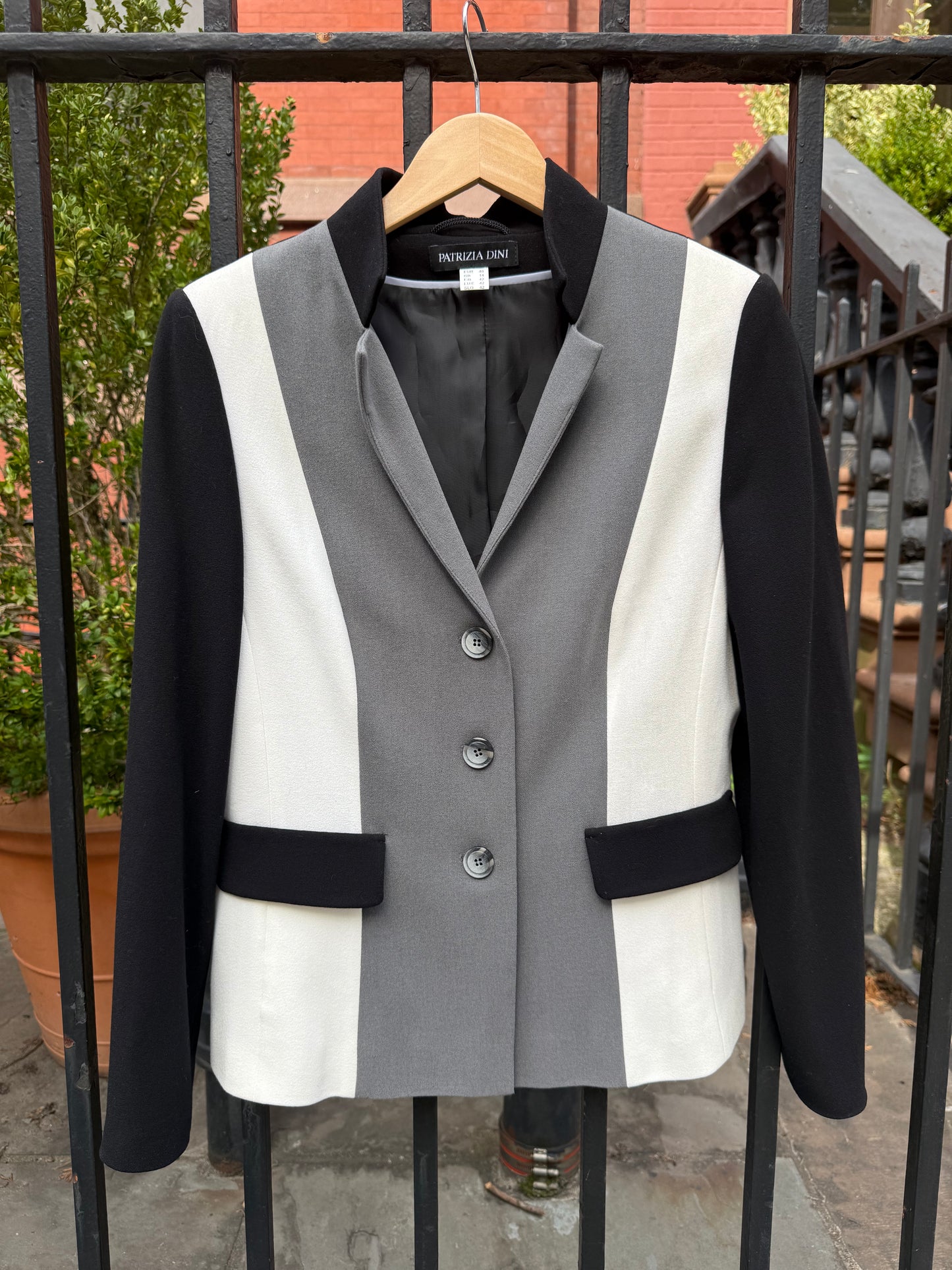90s Patricia Dini Colorblock Blazer