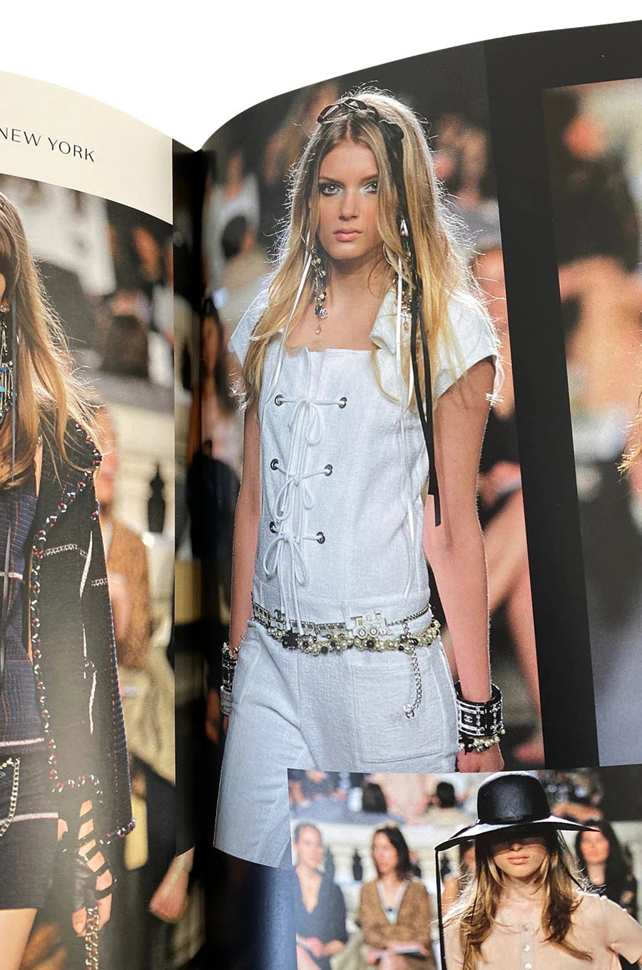 2007 Chanel Cruise Runway Collection White Lace Up Cotton Jumpsuit