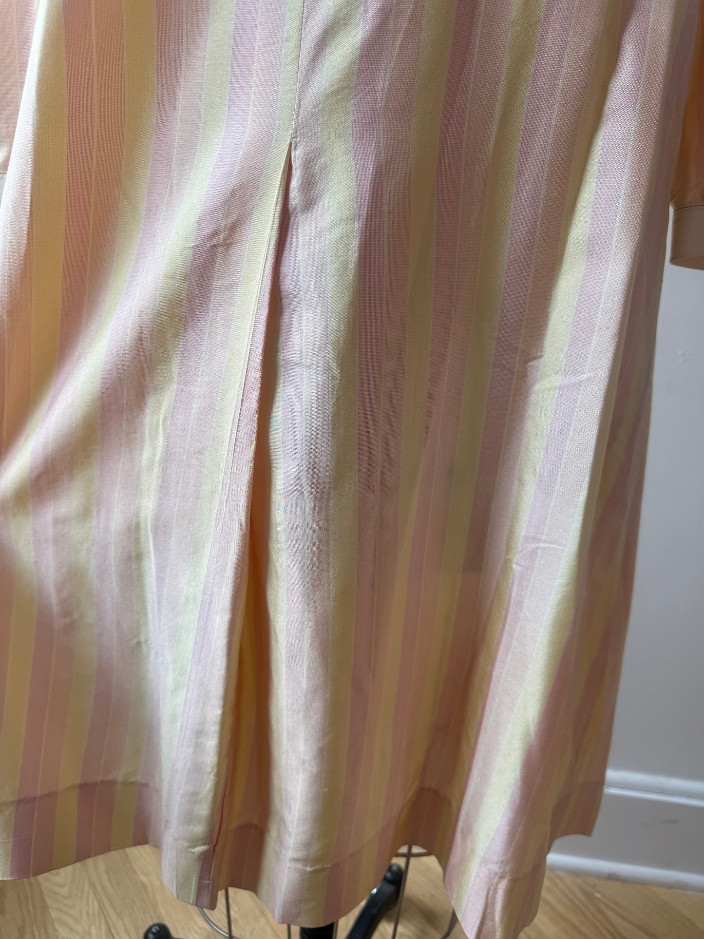 60s Lord & Taylor silk striped dress
