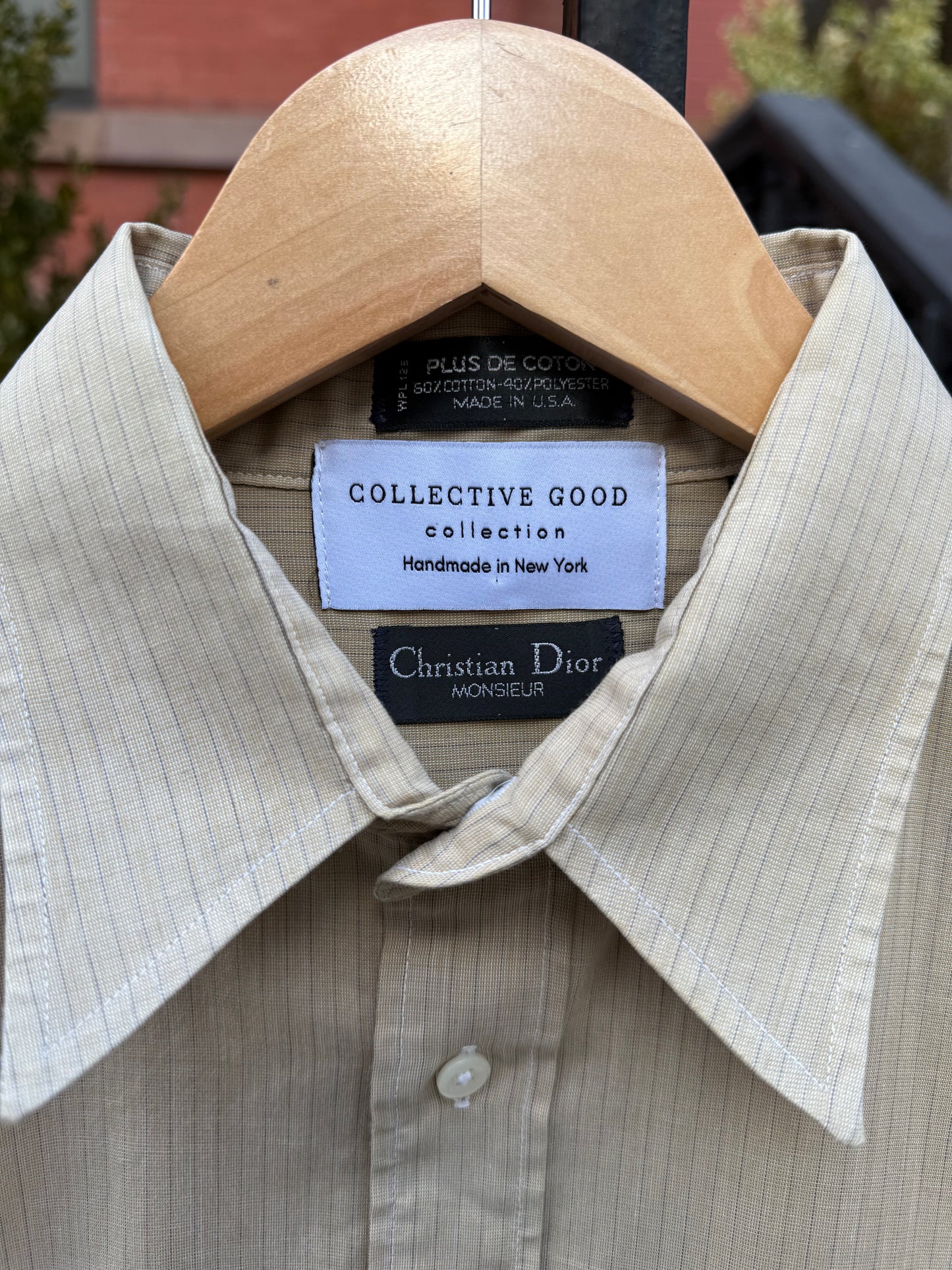 The Colette Feather Shirt Dior - Tan & Brown