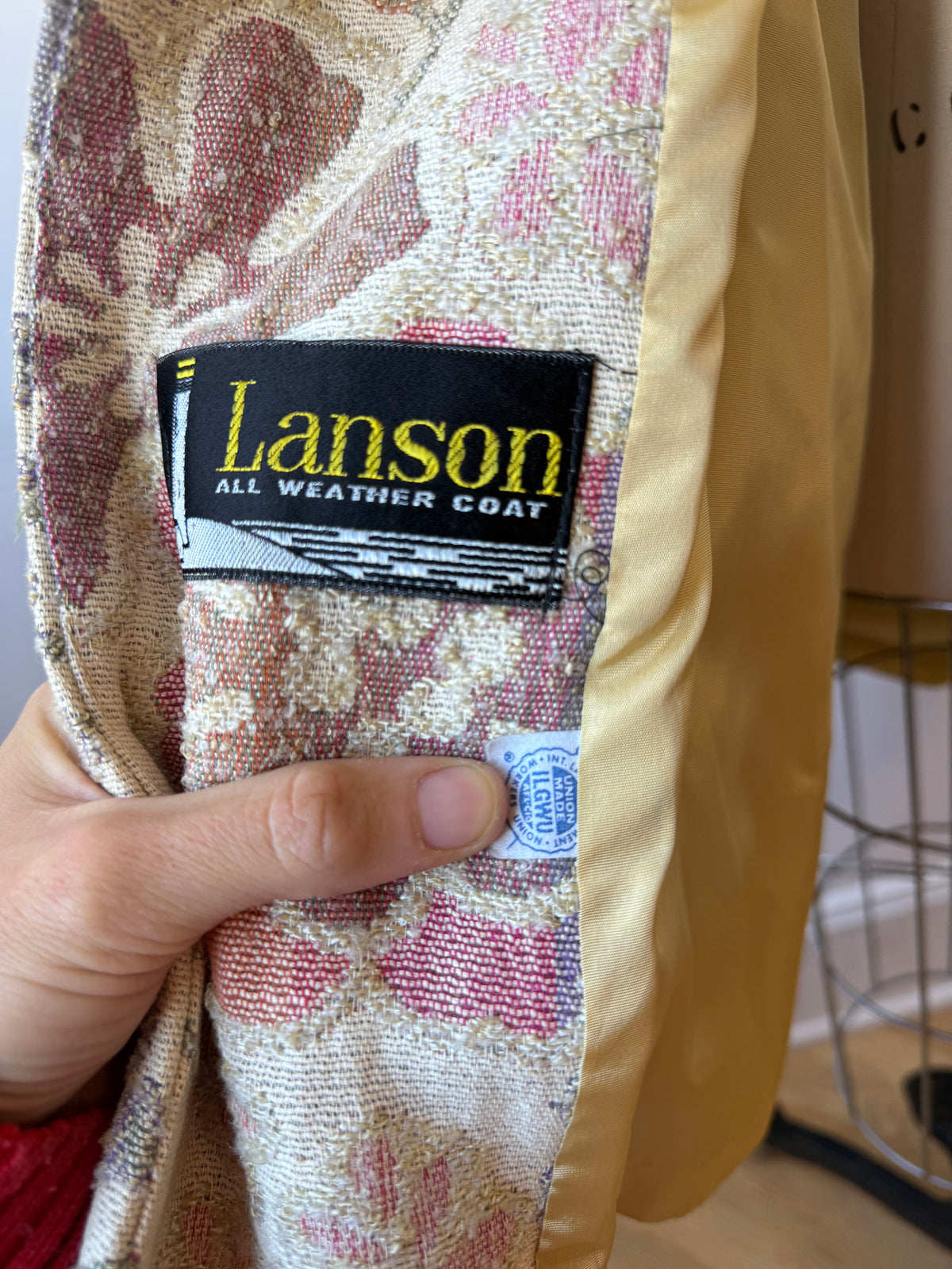 1960s Union Made Tapestry Style Brocade Coat