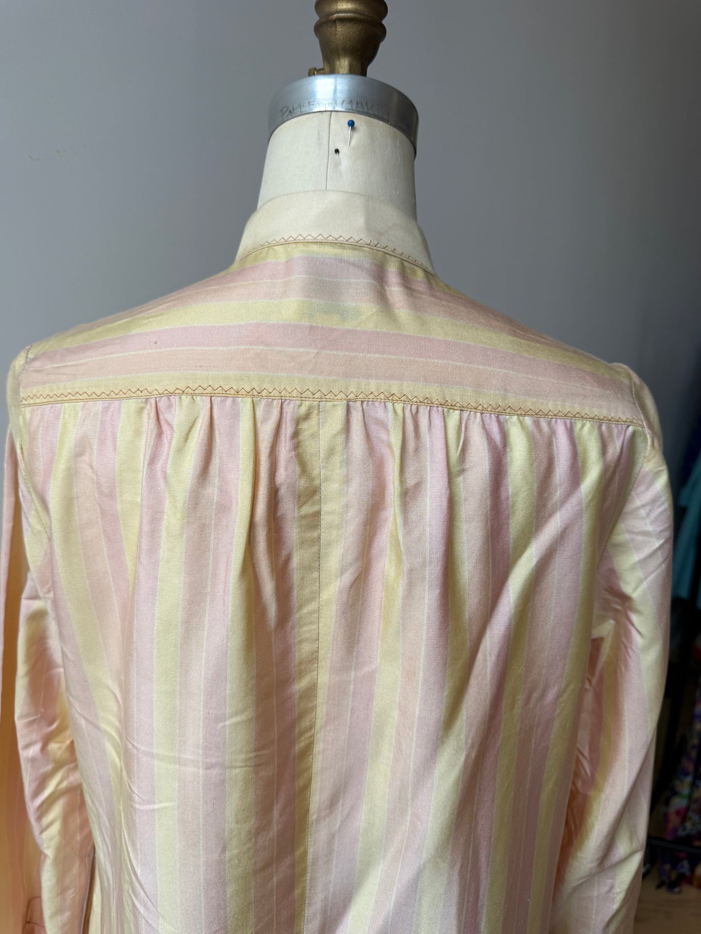 60s Lord & Taylor silk striped dress