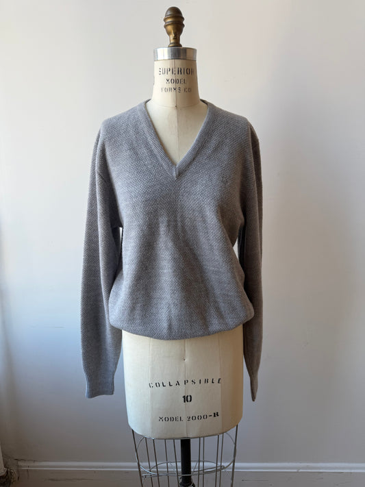 80s Christian Dior Grey Pullover Sweater