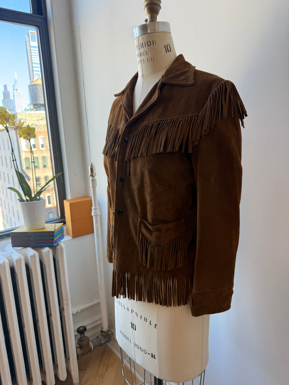 1960s Joo Kay Suede Fringe Jacket
