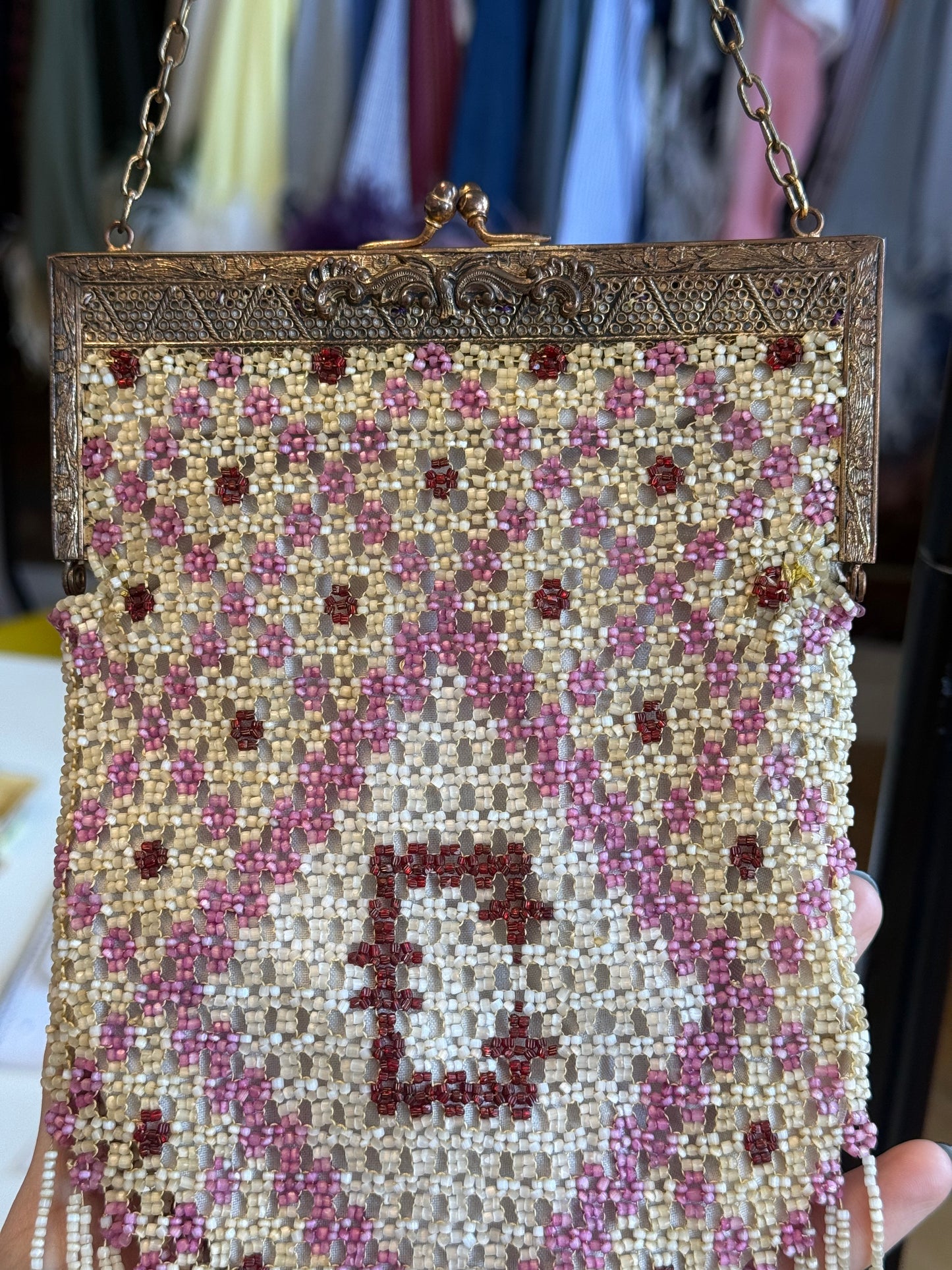 Antique "C" Beaded Bag