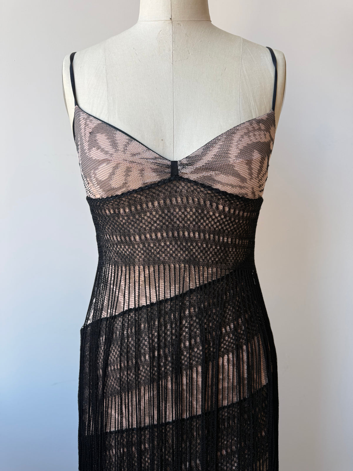 00s Missoni Fringe Asymmetrical Dress