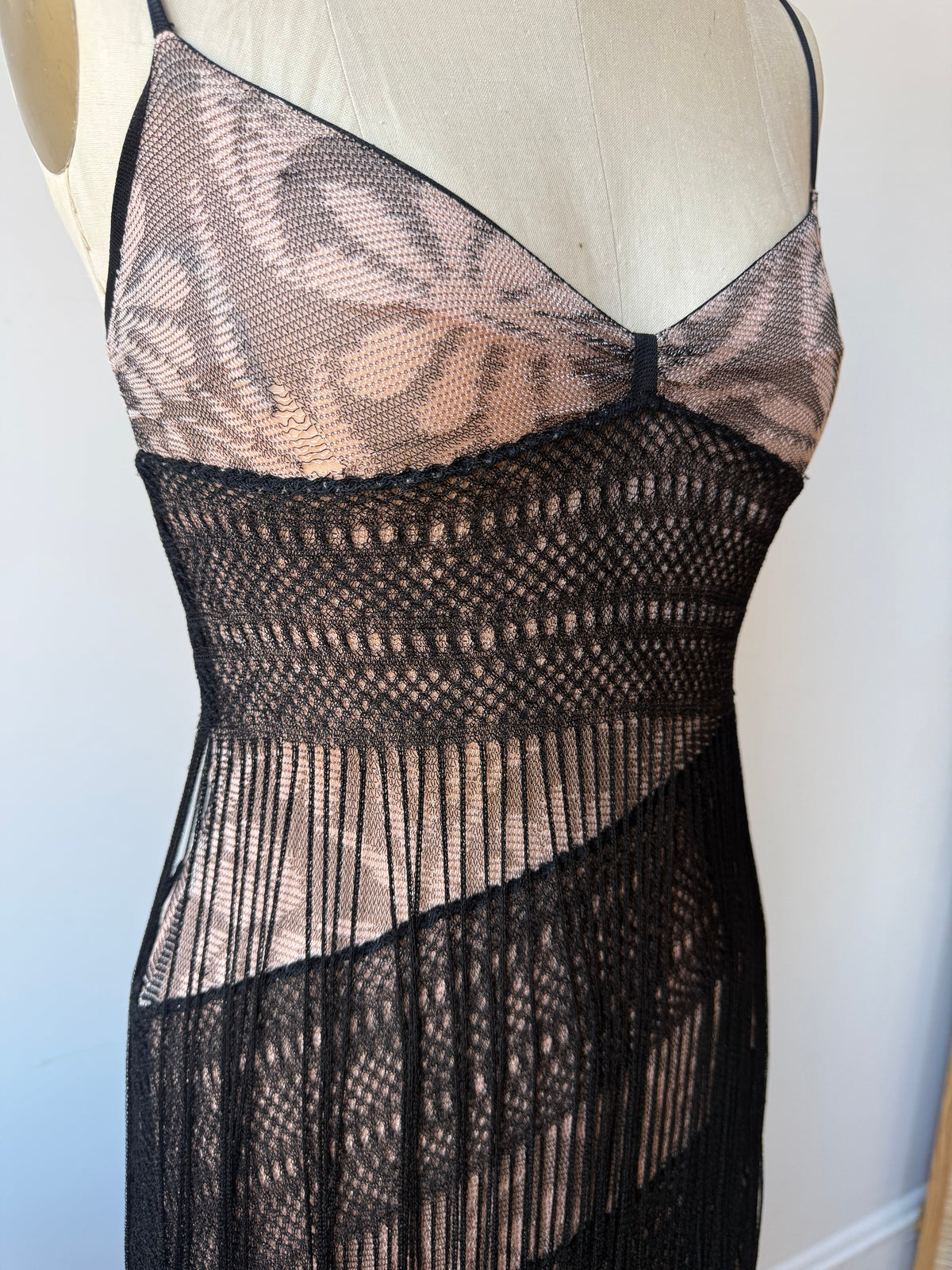 00s Missoni Fringe Asymmetrical Dress