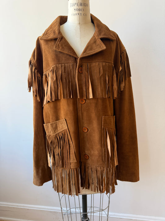 Vintage Suede Fringe Jacket