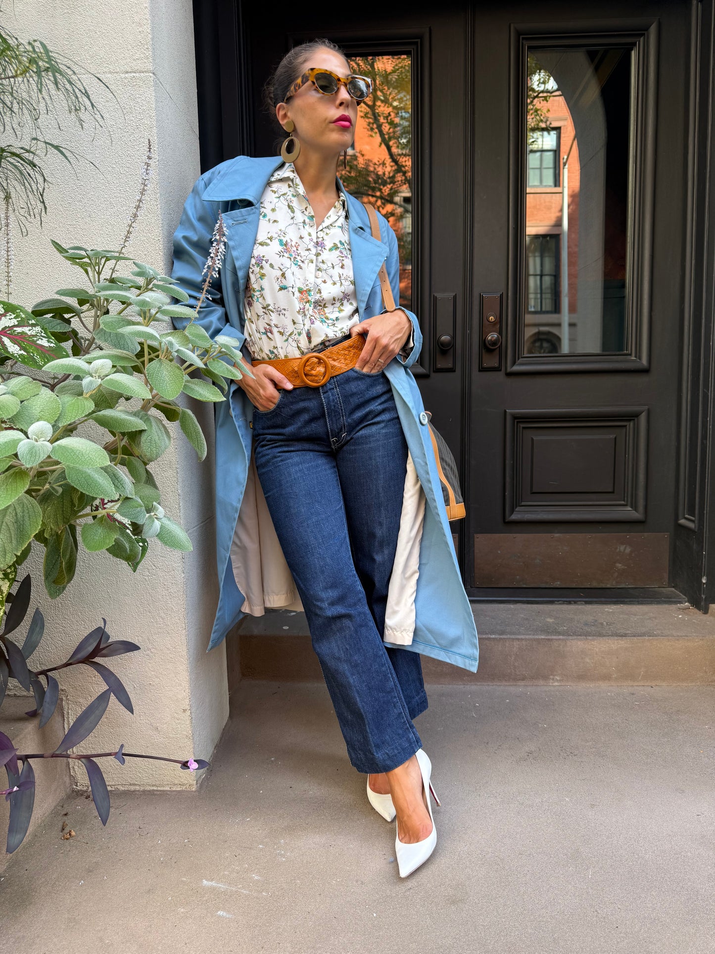 French Vintage Floral Blouse