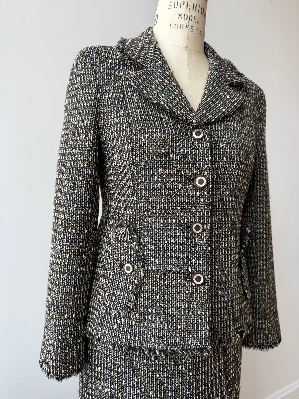 2003 Chanel Tweed Skirt Suit