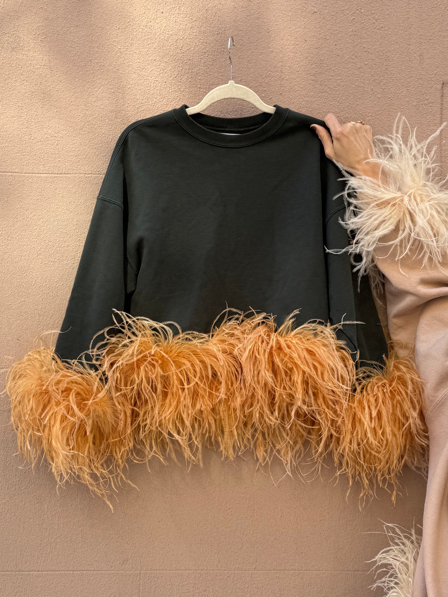 The Coco Feather Sweatshirt - Hunter & Golden Hour