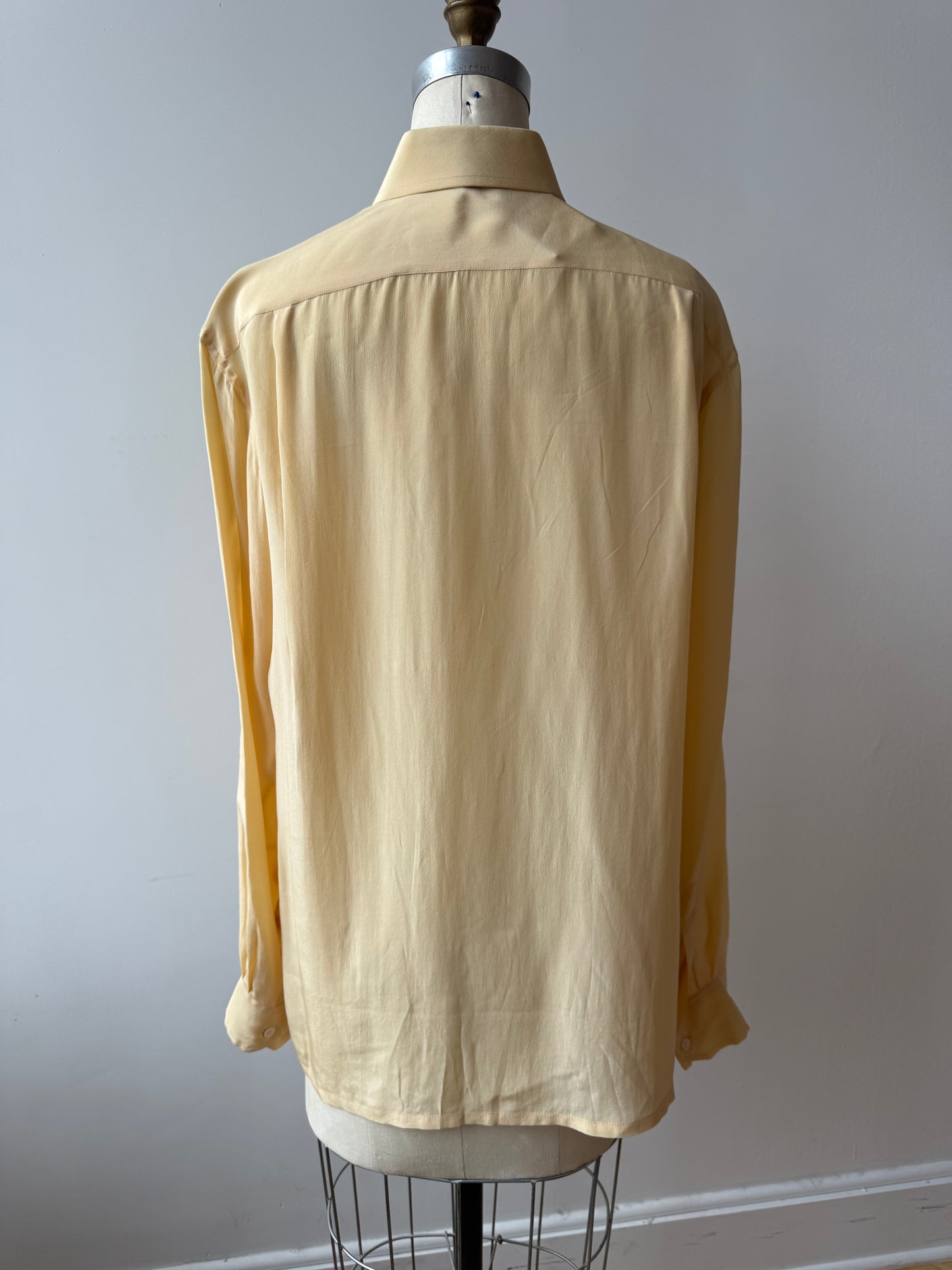 Vintage Butter Yellow Silk Givenchy Blouse