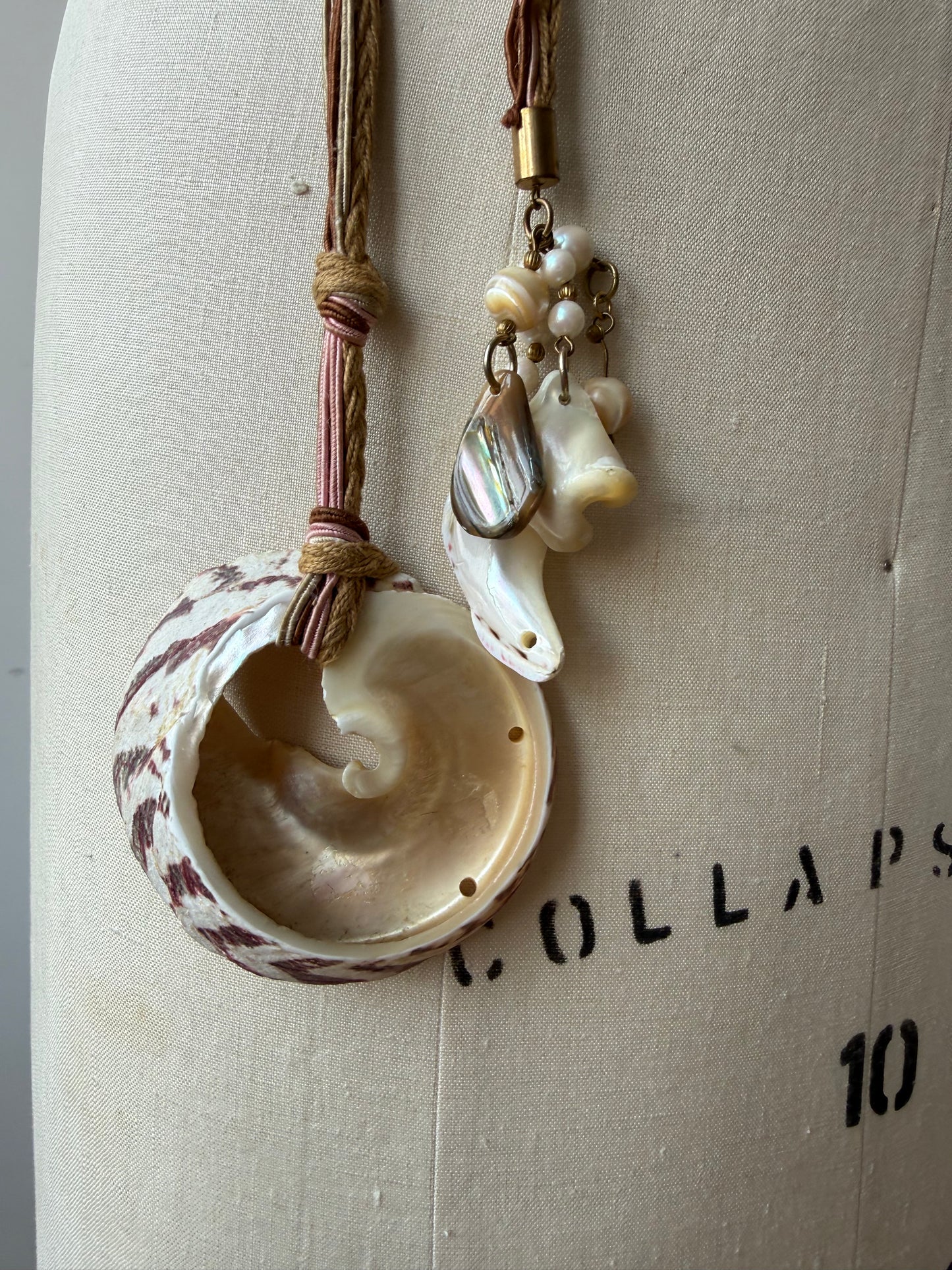 Vintage Rope Belt with shells
