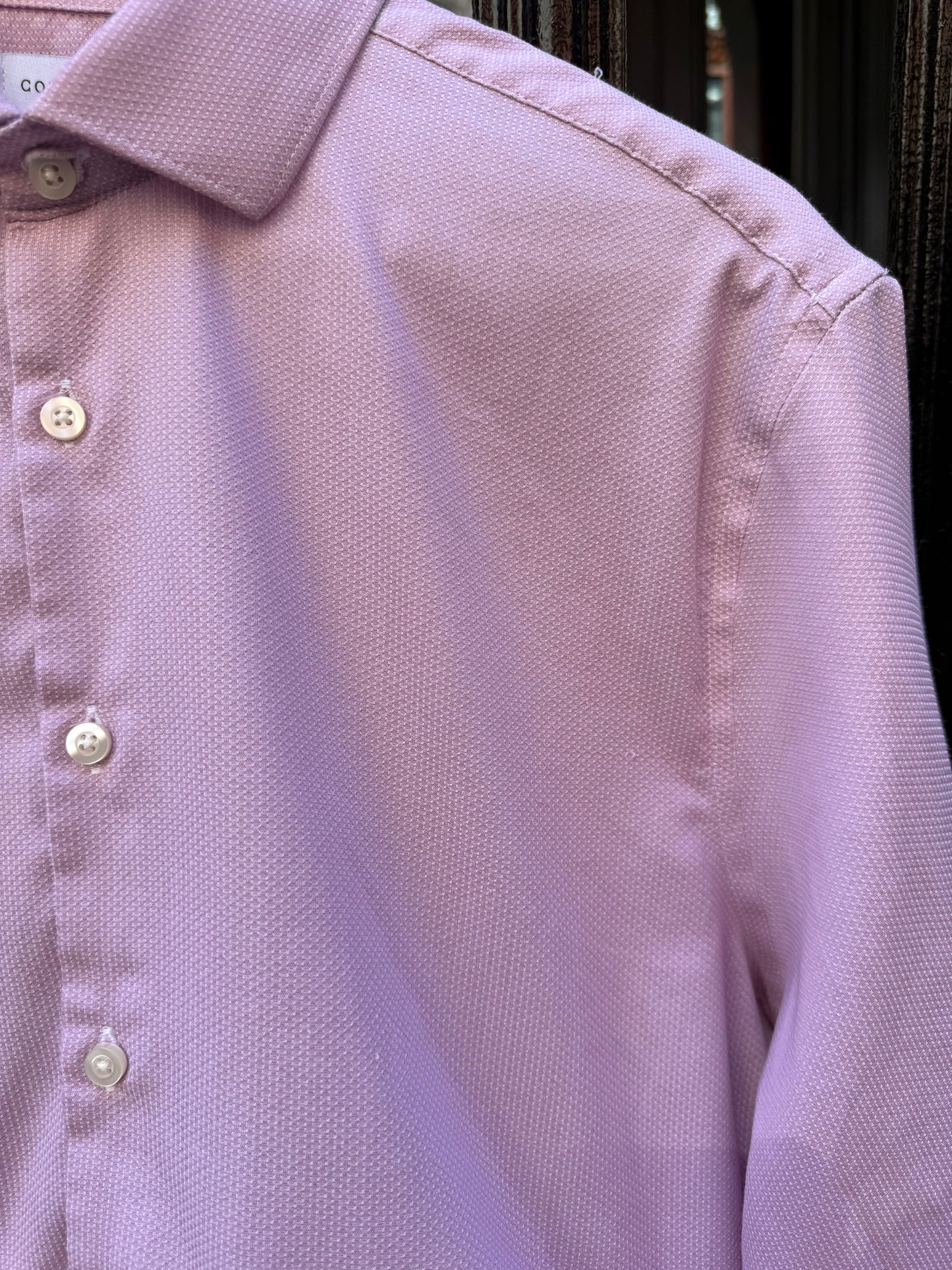 The Colette Feather Shirt - Dusty Pink & Dusty Rose