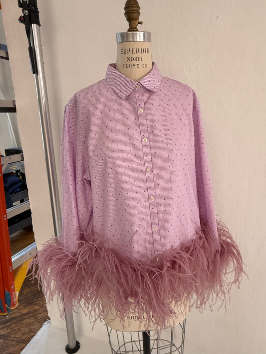 The Colette - pink polka dot & blush