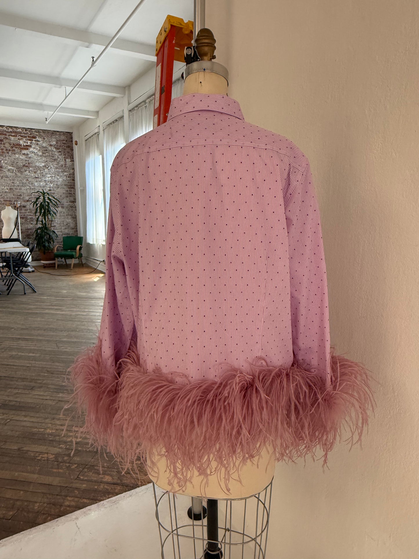 The Colette - pink polka dot & blush