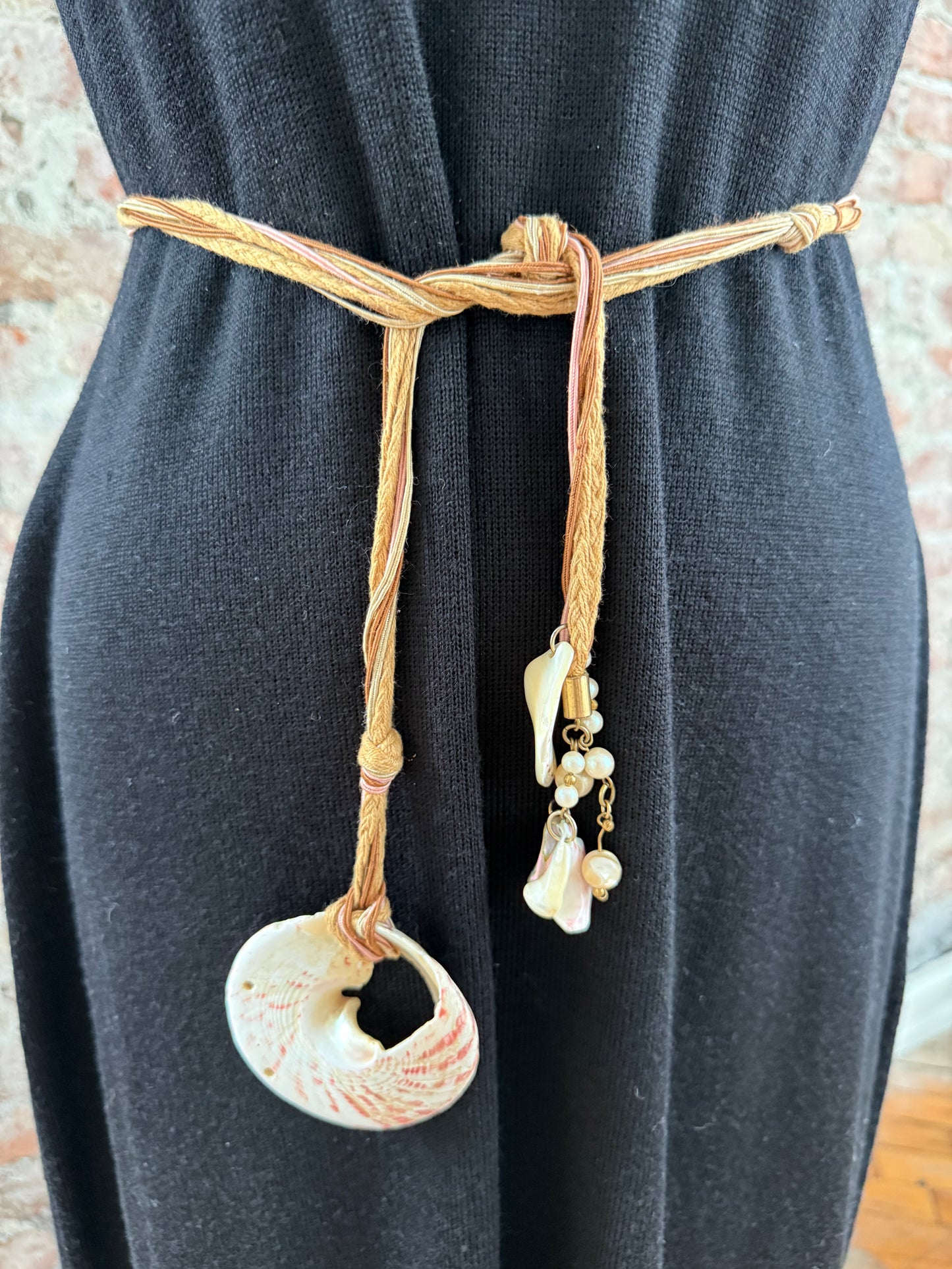 Vintage Rope Belt with shells