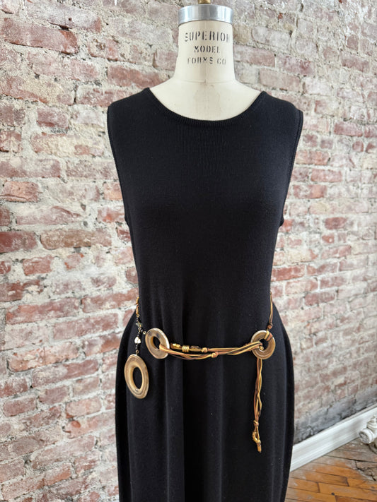 Vintage Rope Belt w Horn