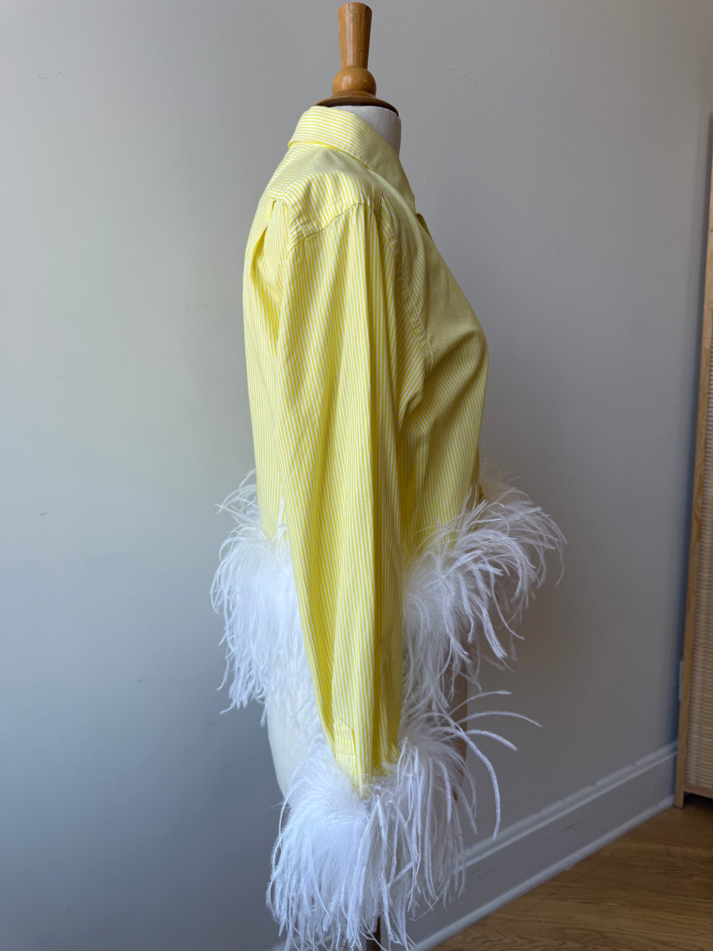 The Colette - Yellow Pinstripe & White