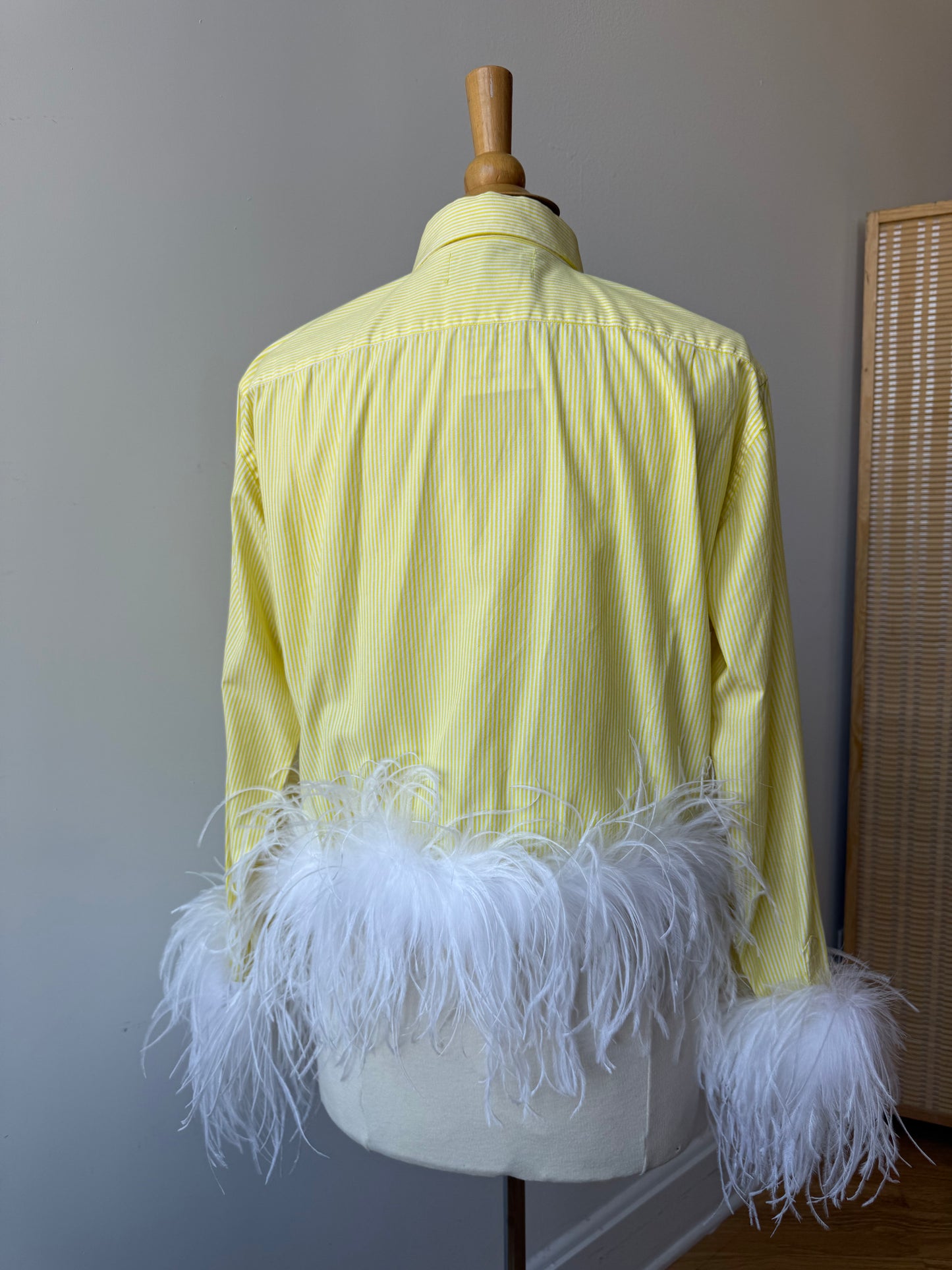 The Colette - Yellow Pinstripe & White