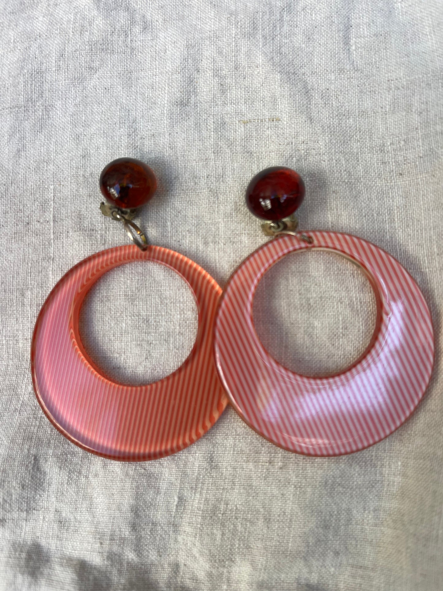 1970s French Resin Earrings