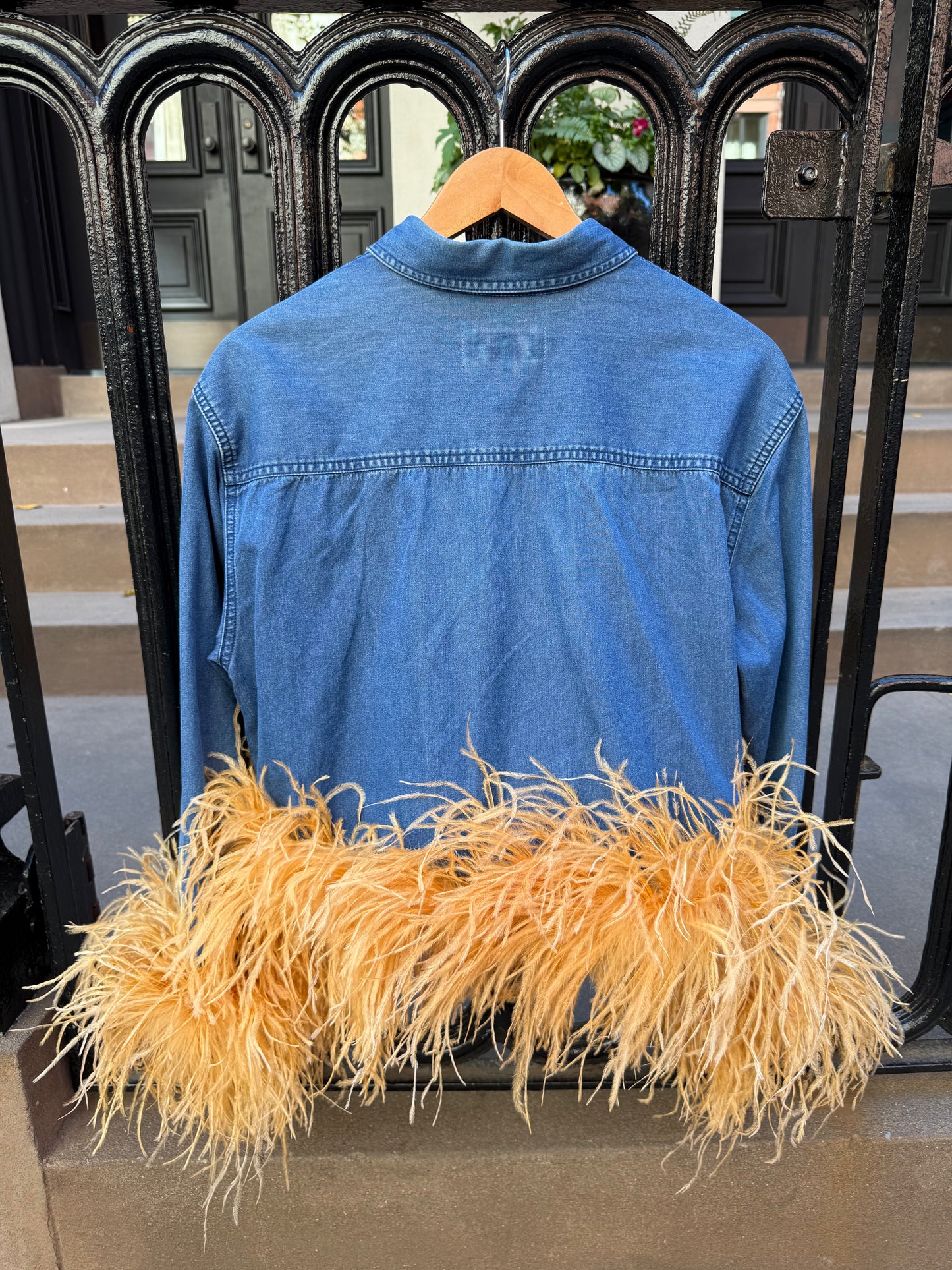 The Colette Denim Shirt with Golden Tumeric